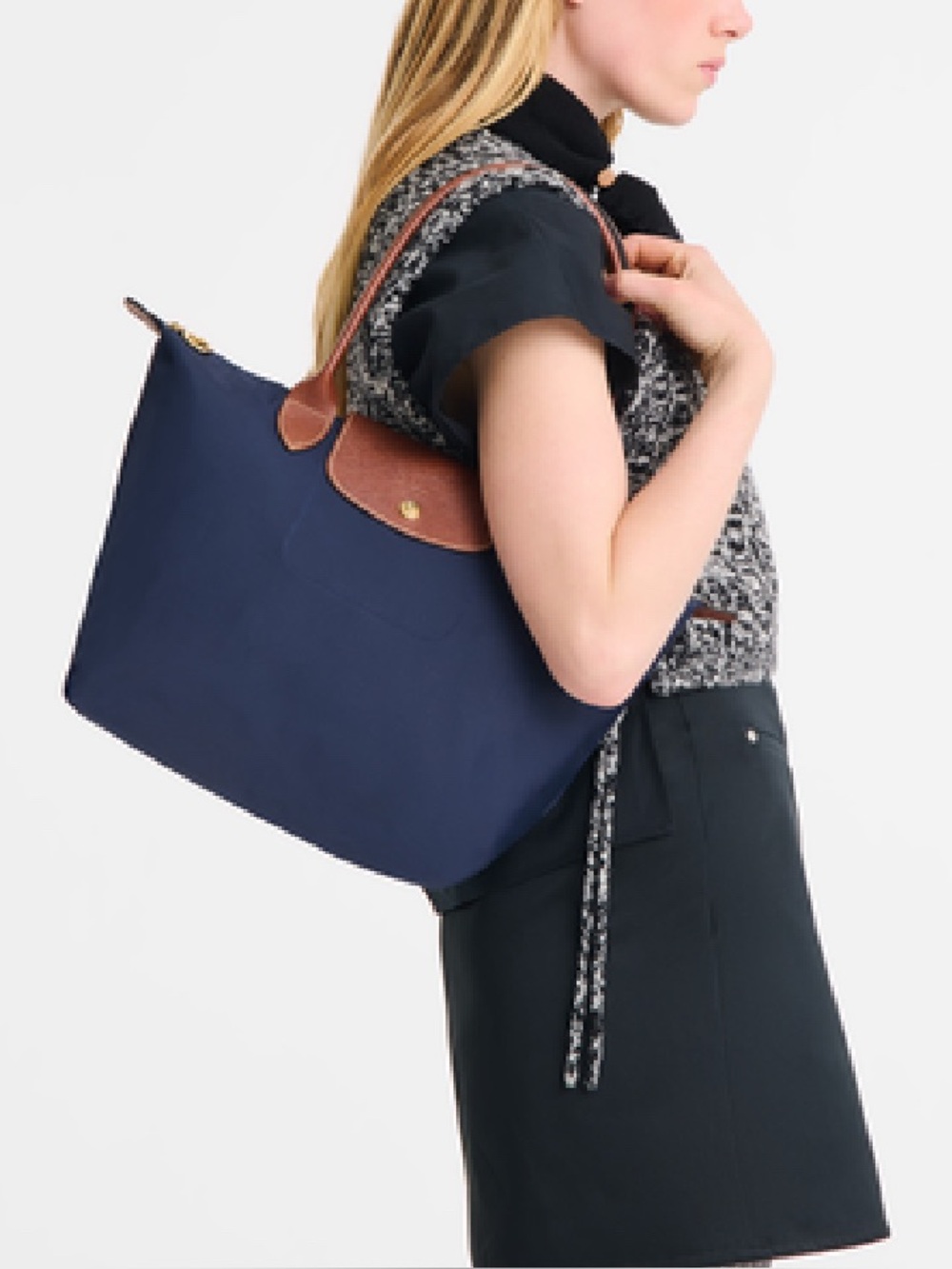 NWOT LE PLIAGE ORIGINAL M TOTE BAG NAVY